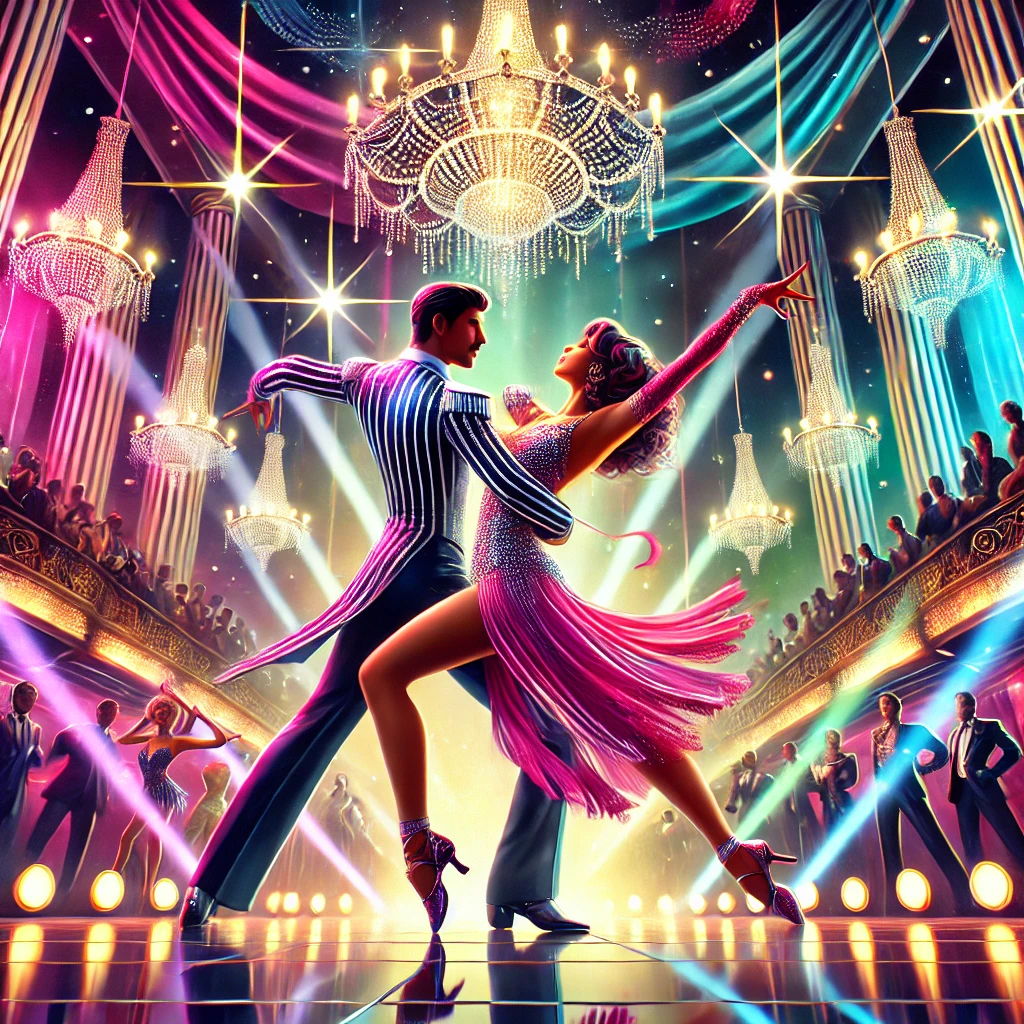 Two ballroom dancers 